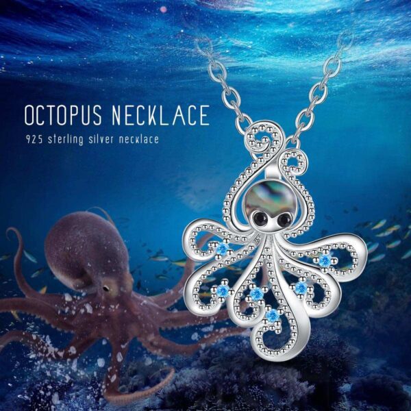 A necklace that looks like an octopus is shown.