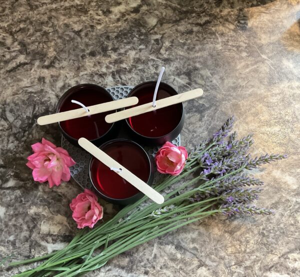 My Spot Lavender Candle 4oz - Purple Decorative with Floral Design & Lavender Scented Wax - Image 5