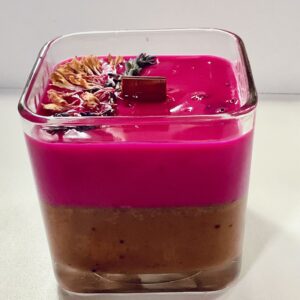 Lotus Dry Flowers Handmade Candle